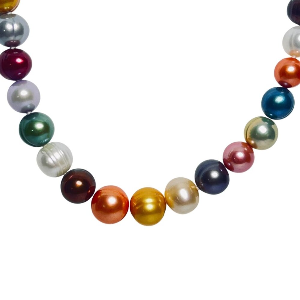 Honora Bold Colors Graduated Freshwater Baroque Pearl Necklace (6040) - Picture 3 of 9